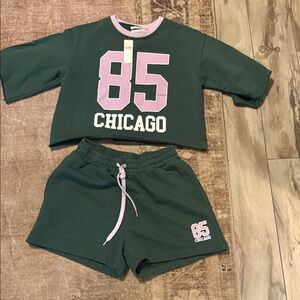 Anthropologie sweat set